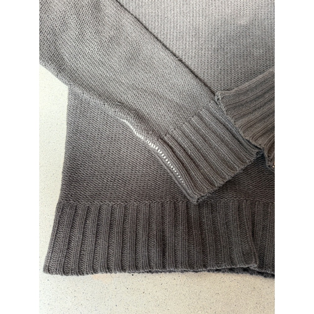 Inhabit Men's 100% Cashmere Brown Sweater With Buttons Old Money Acedamia Sz L - Picture 3 of 7